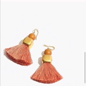 Madewell Wooden Tassel Earrings